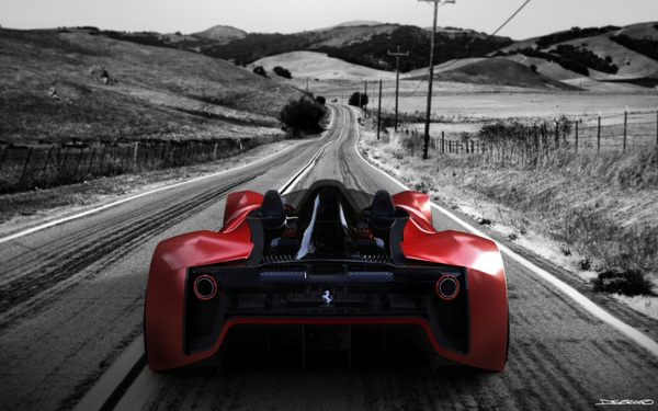 The Ferrari Aliante - From The Back
