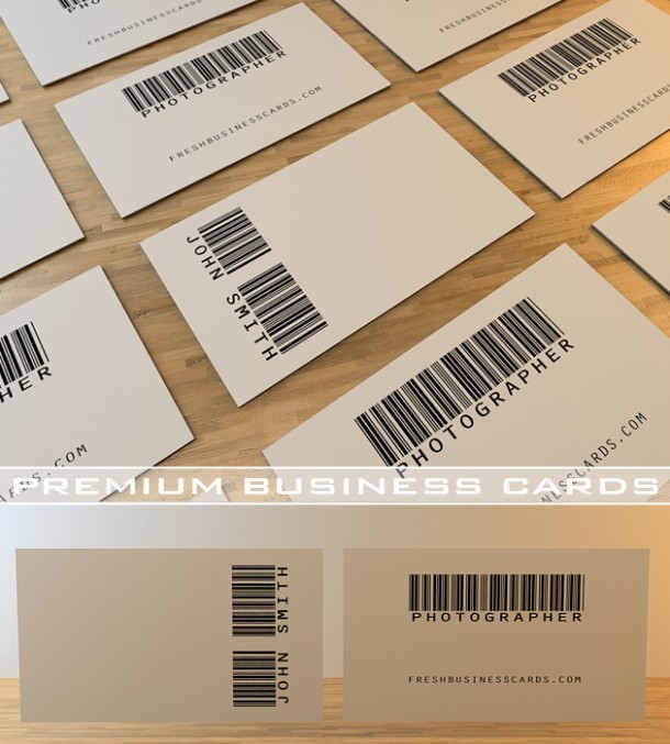 Barcode design by freshbusinesscards