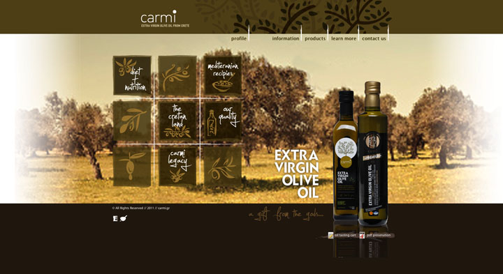 Packaging for Carmi Olive Oil by Sereal Designers