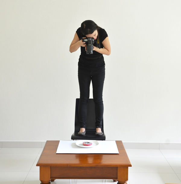 Taking photographs of the final product - Hong Yi