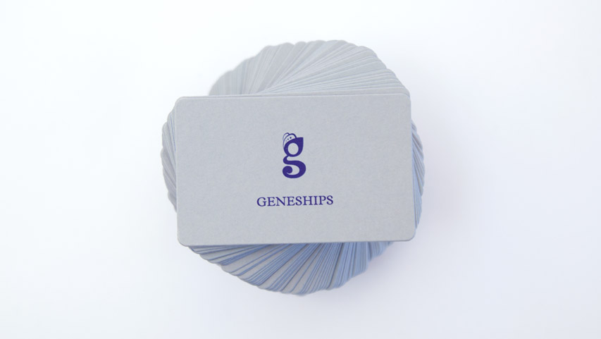 The distinctive "g" on business cards - Geneships 