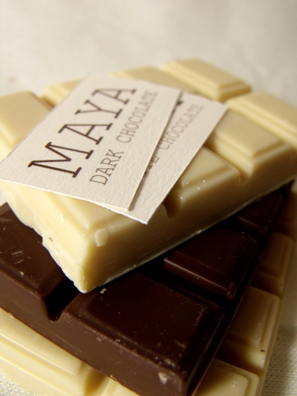 Maya Chocolate - dark and white.