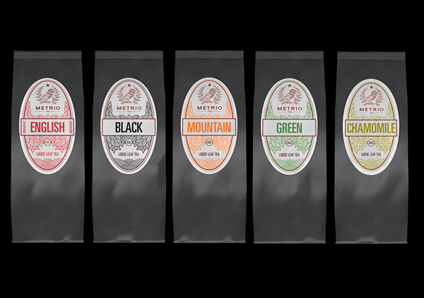 Packaging for other coffee variants by Metrio Coffee.