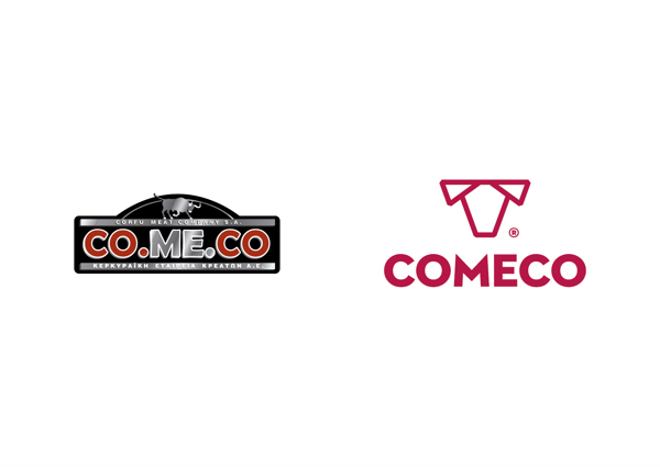 The old logo and the new logo - Comeco