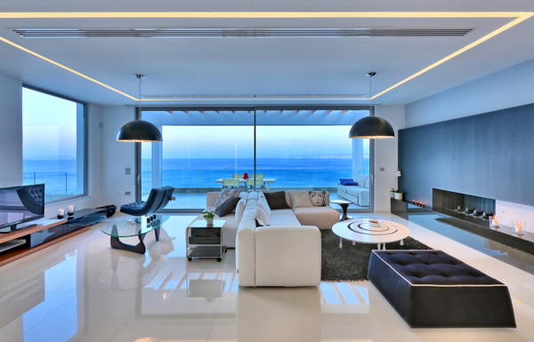 Paleokastro Villa - Interior - living room