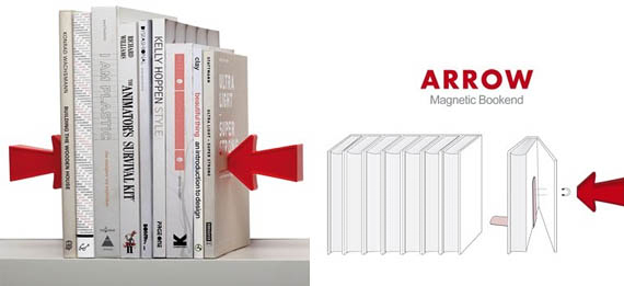 Arrow Magnetic Bookends