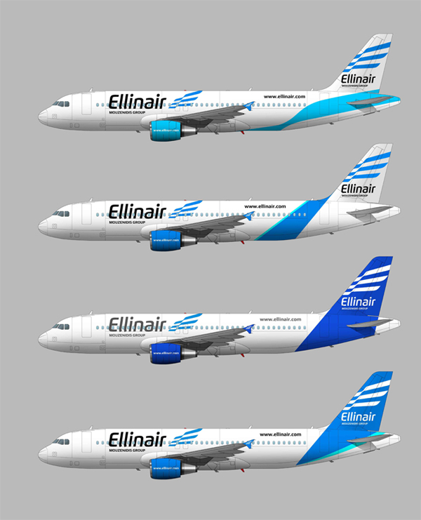 Ellinair - Airline brand by Johny Kostidis