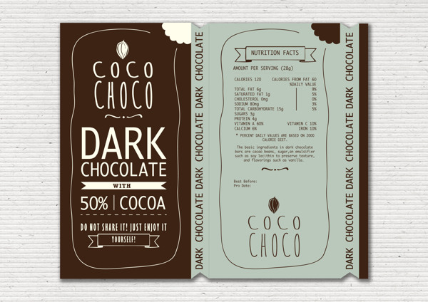 Packaging for Dark Chocolate